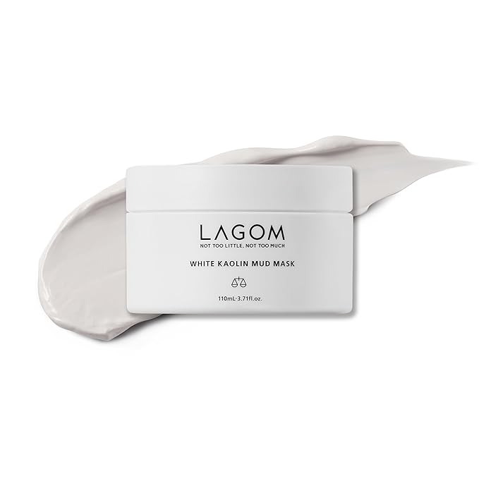 LAGOM White Kaolin Mud Mask for Blackhead Care, Purifying Pore, Dermatologically Tested, for Makeup Boosting 3.3 Fl Oz-VivaGrace Women
