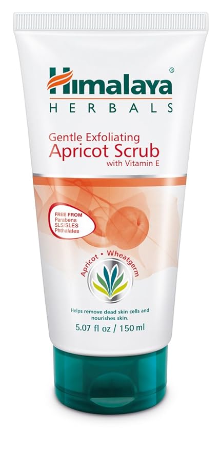 Himalaya Gentle Exfoliating Apricot Scrub with Vitamin E, Exfoliates Dead Skin Cells, For All Skin Types, Free from Parabens, SLS and Phthalates, 150 ml (5.07 oz)-VivaGrace Women