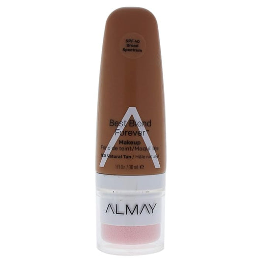Almay Best Blend Forever Foundation, Natural Tan, 1 fl. oz., SPF 40 Broad Spectrum-VivaGrace Women
