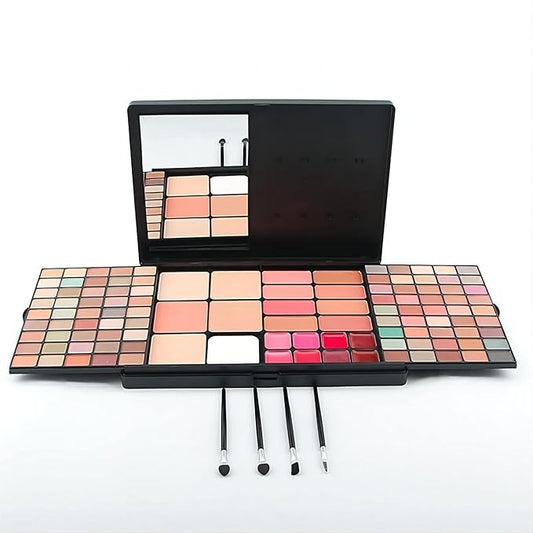Professional Multi-in-one Makeup Gift Kit for Women - 90 eyeshadow Palette,8 Lipstick Set Lips,8 blush,5 concealer,4 brushes With Mirror,for girls, beginners and professionals Gift Kit-VivaGrace Women