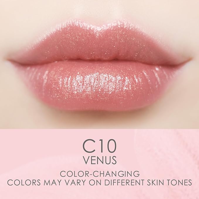 Catkin Lip Balm Color Tinted Glitter Lipstick Ultra Hydrating Lip Moistrurizer Chapstick with Vitamin E Nourishing For Cracked & Dry Lips 0.12 oz C10 Venus - Peach Pink …-VivaGrace Women