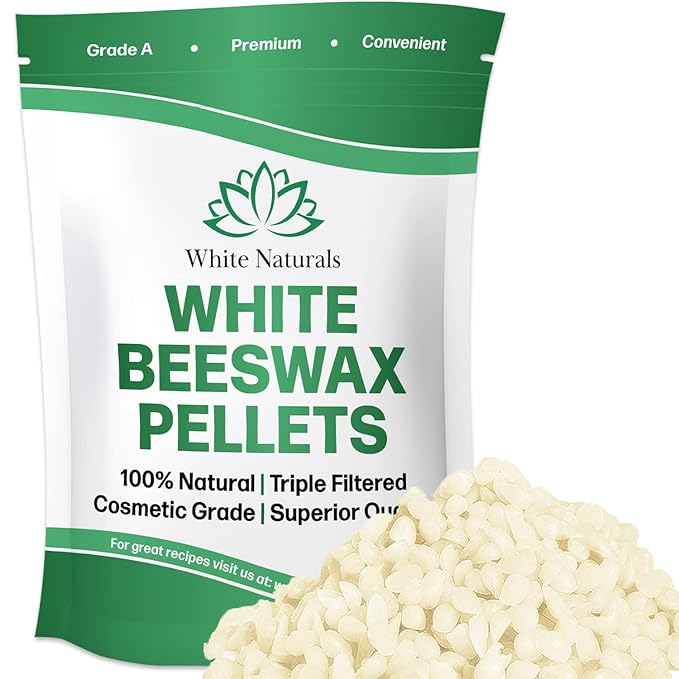 White Beeswax Pellets 8 oz, Pure, Natural, Cosmetic Grade, Bees Wax Pastilles, Triple Filtered, Great For DIY Lip Balms, Lotions, Candles By White Naturals-VivaGrace Women