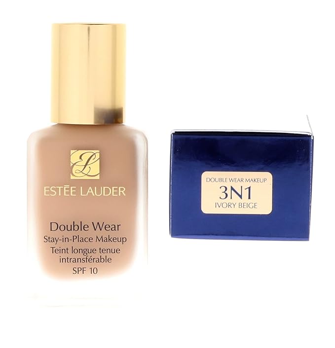 Estée Lauder Double Wear Stay-in-Place 24-Hour Long-Wear Matte Foundation, 1.0 oz. , 3N1 Ivory Beige-VivaGrace Women