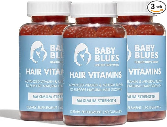 Baby Blues Postpartum Hair Loss Vitamins - Full Hair Cycle Pack - with Biotin, Collagen, & Folate-VivaGrace Women