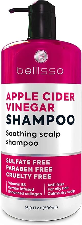 Apple Cider Vinegar Shampoo - Sulfate Paraben and Silicon Free Anti Dandruff Product for Women and Men - Deeply Moisturizing Formula - Dry Scalp Treatment for Oily Hair – Professional Grade Products-VivaGrace Women