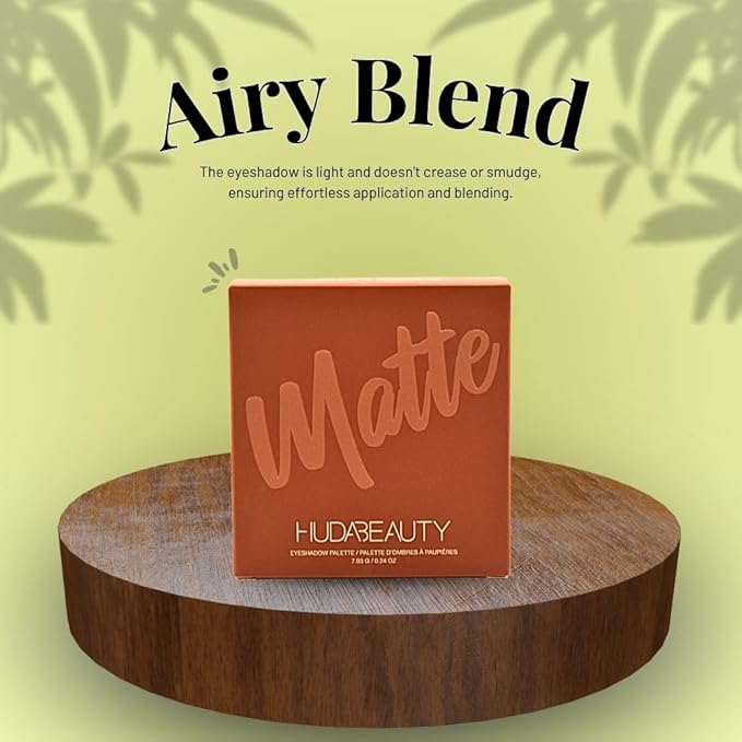 HUDA BEAUTY Matte Obsessions Eyeshadow Palette Warm Matte Obsessions-VivaGrace Women