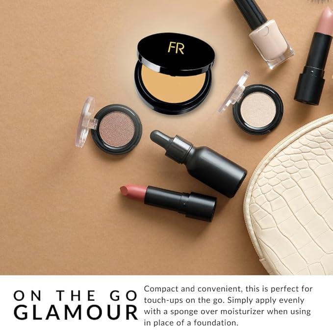 Luxury Oil Blotting Pressed Powder by Flori Roberts, Long Lasting Oil and Shine Control, Flawless Complexion for Women of Color or Deeper Skin Tones-VivaGrace Women