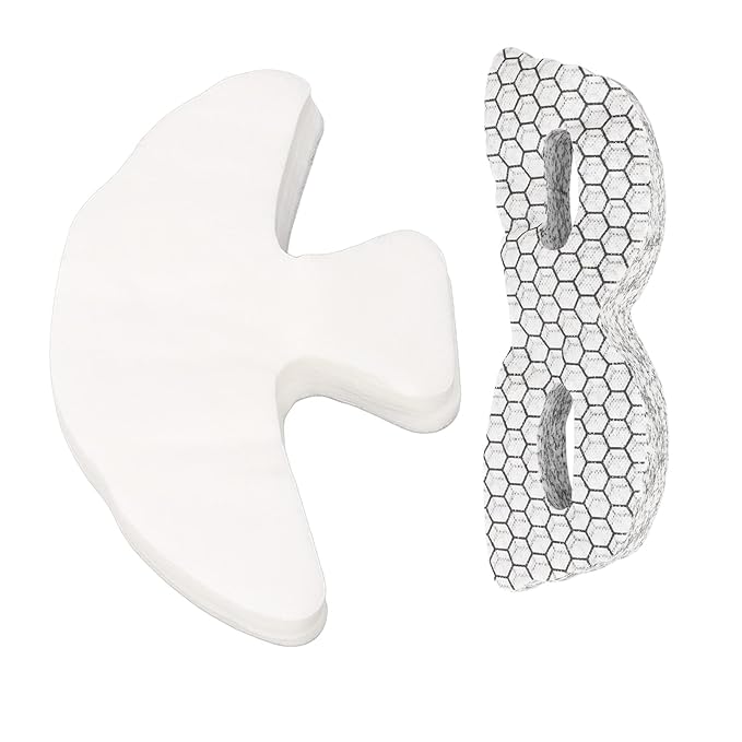 ZJchao Disposable Eye Forehead Masks, Eye Forehead Mask Paper Silk DIY Soft Disposable Hydrating Eye Care Paper Facial Eye Pads Spa DIY Clear Eye Mask Paper Beauty Sheets for Home Beauty-VivaGrace Women