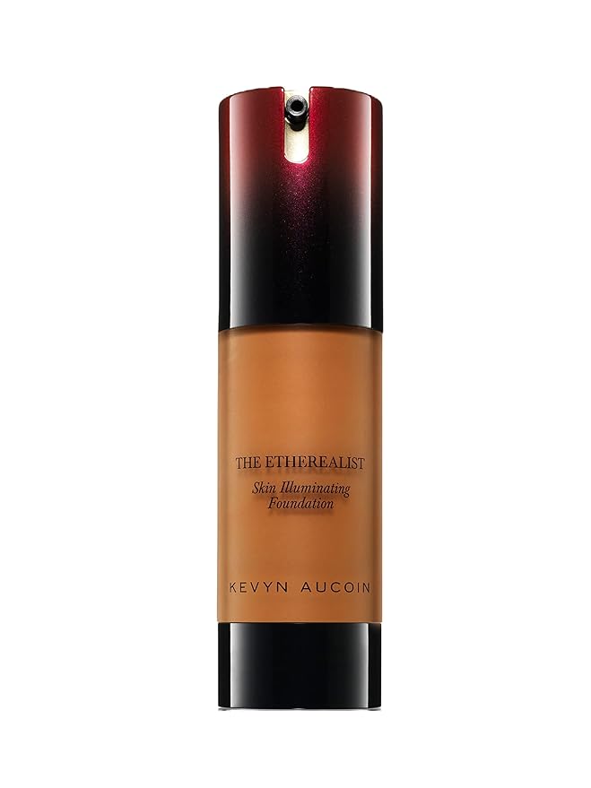 Kevyn Aucoin The Etherealist Skin Illuminating Foundation, EF 16 (Deep) shade: Comfortable, shine-free, smooth, moisturize. Medium to full coverage. Makeup artist go to. Even, bright & natural look.-VivaGrace Women