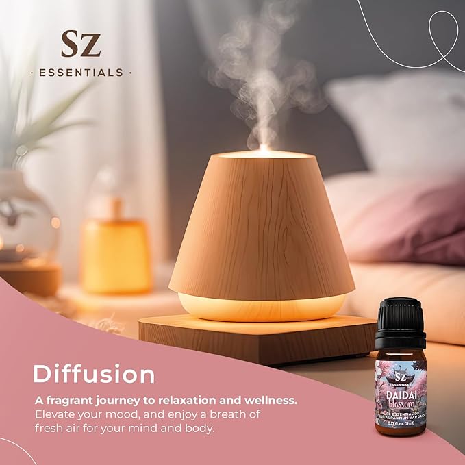 Daidai Blossom Essential Oil - 100% Pure and Undiluted Neroli-Daidai - Citrus Aurantium cv Daidai - Floral & Citrusy Scent with Oriental Overtones - Therapeutic Grade & Vegan - 0.17oz-VivaGrace Women