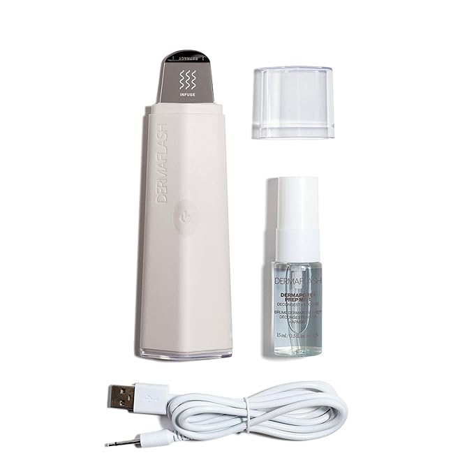 DERMAFLASH DERMAPORE+™ Ultrasonic 2-in-1 Pore Extractor and Serum Infuser, Stone-VivaGrace Women