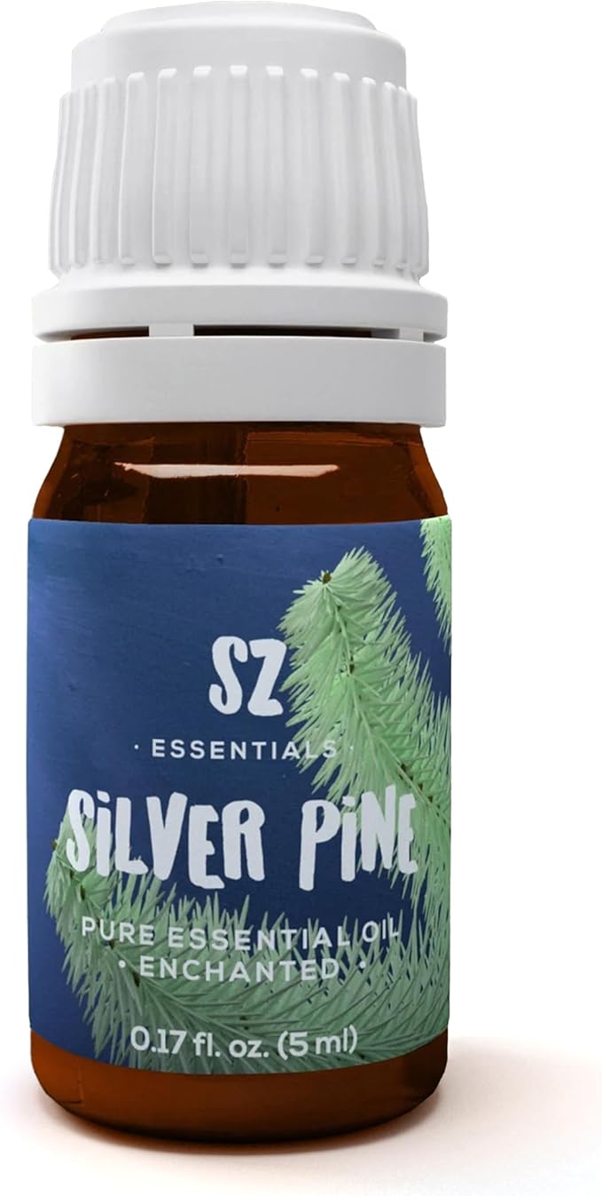 Silver Pine Essential Oil - 100% Pure & Undiluted- Extracted from Pinus Sylvestris - Clean & Fresh Scent with Woody Overtones - Therapeutic Grade & Vegan - 0.17oz (5ml)-VivaGrace Women