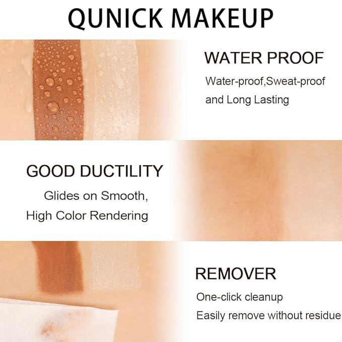 evpct 2Pcs Face Cream Contour Sticks Makeup Highlighter Highlight Brown Creme Cheek Contour Sticks contorno en crema Bronzer Bronzing Foundation Stick Kit Powder Shadow Shading Face Contour 05&08-VivaGrace Women