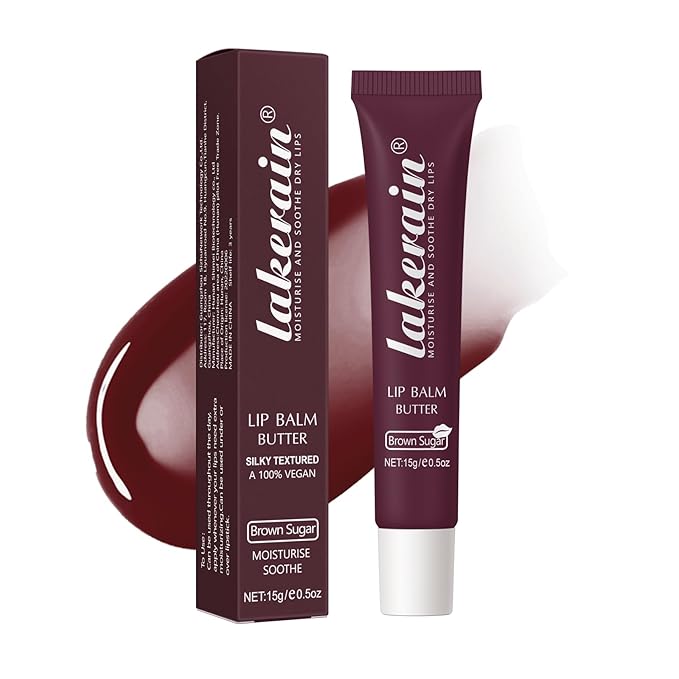 Moisturizing Lip Balm Butter for Dry Cracked Lips,Day/Night Hydrating Lip Mask, Ultra-Nourishing Lip Care Moisturizer for Soft, Smooth and Supple Lips (Brown Sugar)-VivaGrace Women