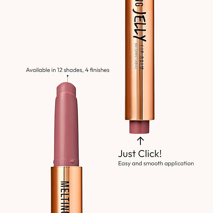 KISS NEW YORK Professional Melting Jelly Lip Balm, High Shine & Moisturizing Lip Stick, Long Lasting, Plumping Effect Look, Non-Sticky & Not Cakey, Easy Application & Natural Coverage (Grape)-VivaGrace Women