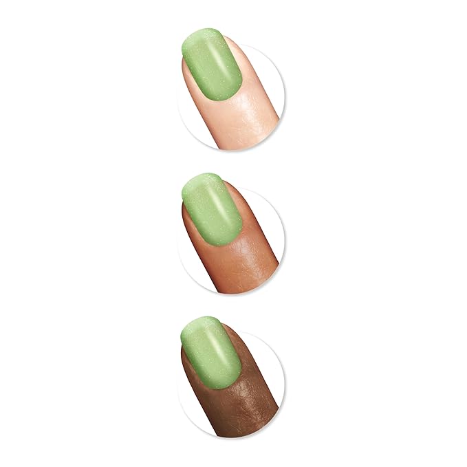Sally Hansen Insta-Dri X Hershey's Cookies 'n' Creme Eggs, Fresh Beginnings, Quick Dry, Long Lasting, Streak-Free Shine, Green Nail Polish, 0.31 fl oz.