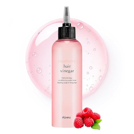 A’PIEU Raspberry Hair Vinegar - Scalp Cleanser & Detox for Oily Scalp, Buildup & Dandruff, pH-Balancing Rinse for Fresh, Shiny Hair, Korean Hair Care, 6.76 fl oz-VivaGrace Women