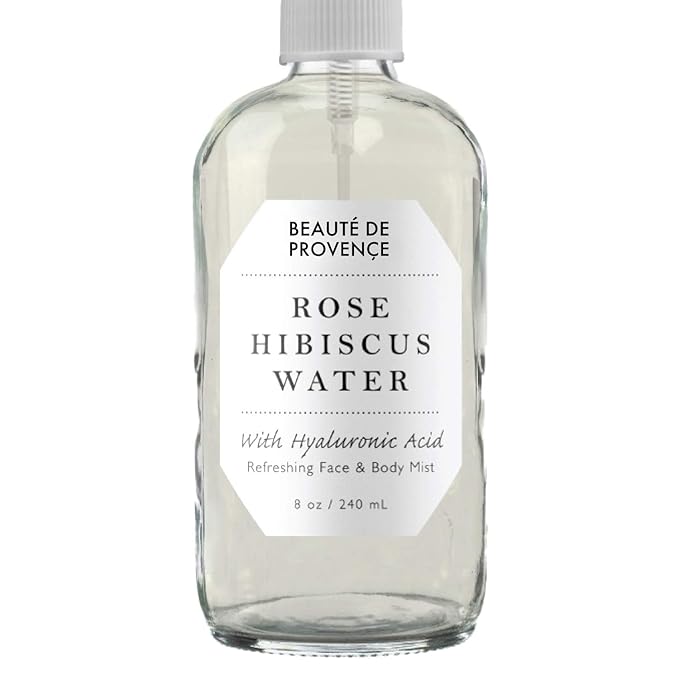 Rose Water Spray for Face & Body Refreshment with Moisturizing Hyaluronic Acid and Hibiscus water | Instant Hydration, Cooling, Calming & Conditioning (8 FL OZ)-VivaGrace Women