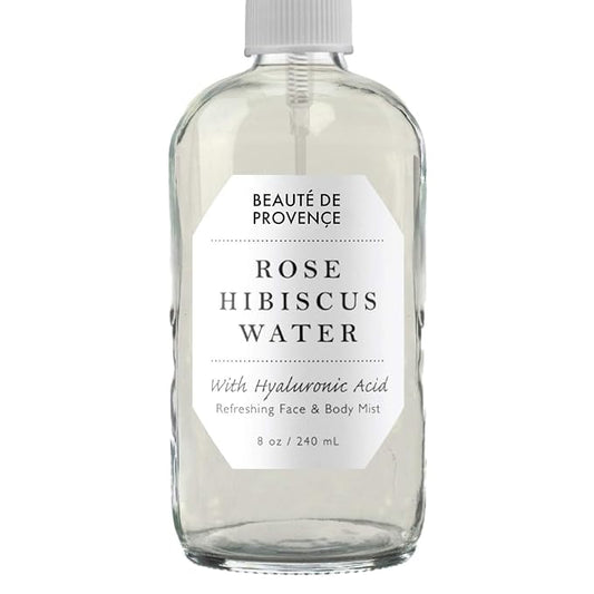 Rose Water Spray for Face & Body Refreshment with Moisturizing Hyaluronic Acid and Hibiscus water | Instant Hydration, Cooling, Calming & Conditioning (8 FL OZ)-VivaGrace Women
