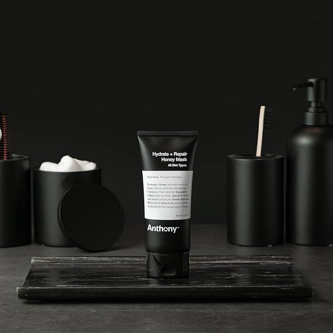 Anthony Hydrate + Repair Honey Mask, Stimulates Your Skin and Opens Pores with Honey, Vitamins C & E, Glycerin, Sweet Almond, Squalane, and Calendula, Soothes and Moisturizes Dry to Normal Skin - 3 Oz-VivaGrace Women