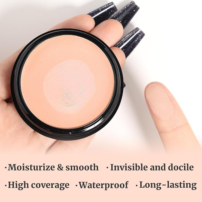 Kaely Color Correcting Concealer,Cream Pot Concealer Full Coverage,under Eye Concealer Palette for Conceals Dark Circles,Waterproof Foundation Face Makeup,04 Neutral-VivaGrace Women