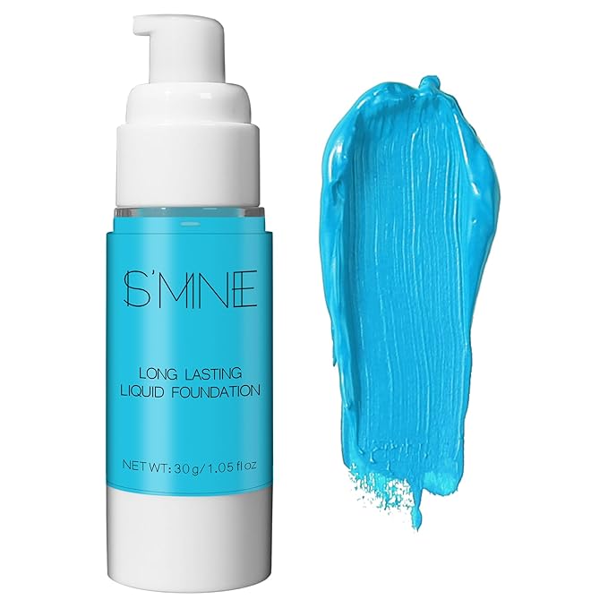 IS'MINE Sky Blue Liquid Foundation Makeup, Matte Flawless Finish Foundation, Vegan & Cruelty-Free (1.05 Fl Oz, 046)-VivaGrace Women