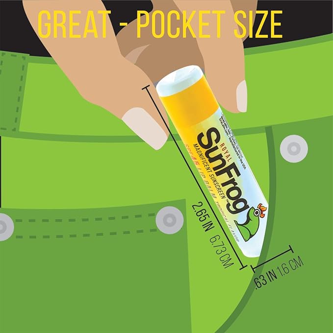 Royal SunFrog | 2-Pack Tropical Lip Balm with SPF 45 Sun Protection | Protects, Soothes, and Moisturizes with Vitamin E and Sunscreen (0.15oz/4.25g Per Stick)-VivaGrace Women