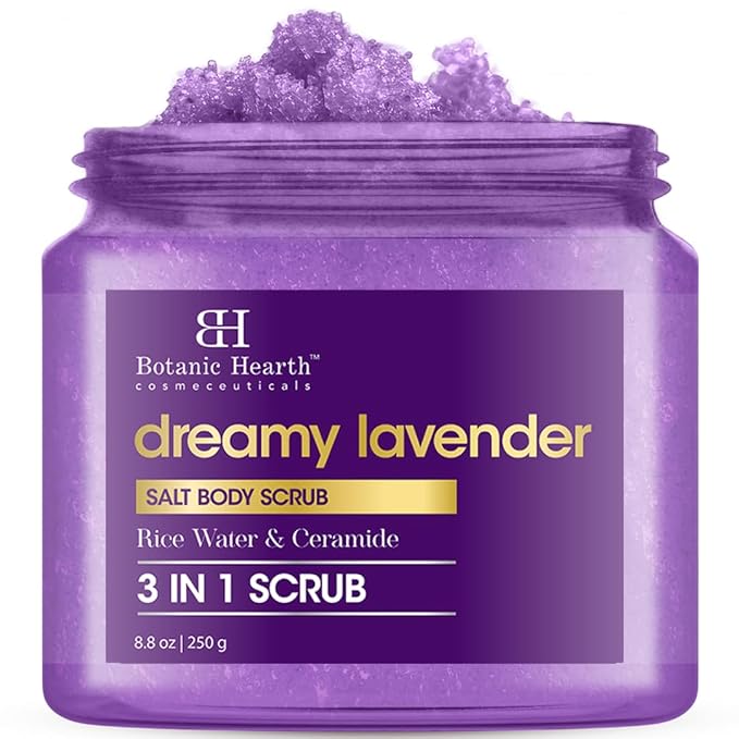 Botanic Hearth Dreamy Lavender Body Scrub 8.8 Fl Oz | Gently Exfoliates And Moisturizes Skin, Infused With Natural Lavender Oil And Essential Nutrients For Smooth And Radiant Skin-VivaGrace Women