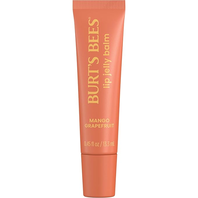 Burt’s Bees Mango Grapefruit Lip Jelly Balm, With Hyaluronic Acid and Squalane Moisturizer To Instantly Hydrate Lips, Lip Gloss With Responsibly Sourced Beeswax, Tint-Free, Lip Treatment, 0.45 oz.-VivaGrace Women