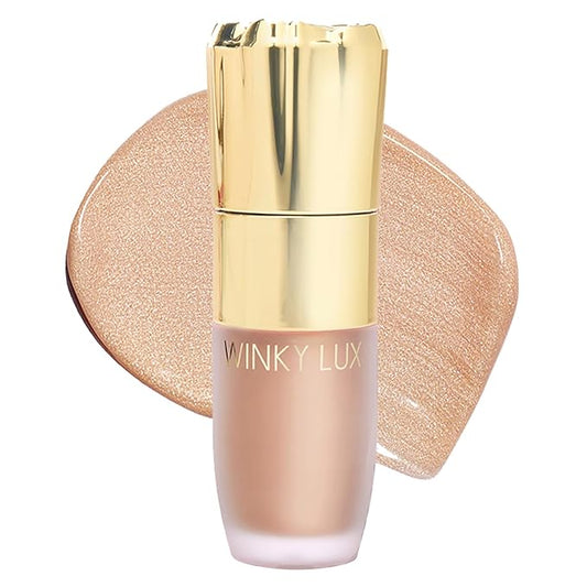 Winky Lux Cheeky Rose Liquid Highlighter, Gel Cream Blush Wand, Blendable & Buildable Pigment, Long Lasting Weightless, Moonlight-VivaGrace Women