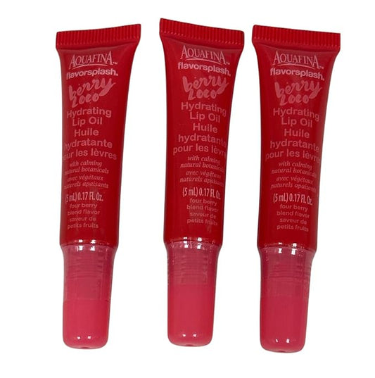 Aquafina Lip Oil - 3 Tubes - Berry Loco-VivaGrace Women