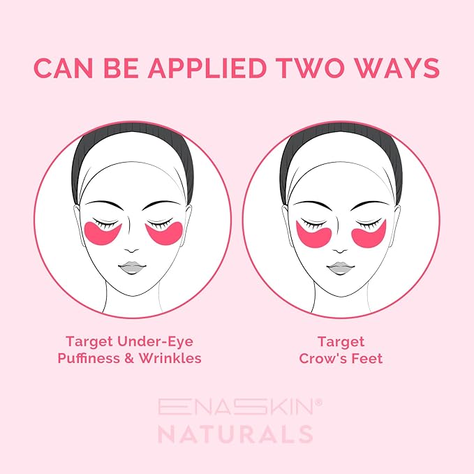 Under Eye Patches for Dark Circles: Caffeine Gel Masks for Puffiness Undereye Bags Wrinkles - Instant Brightening Moisturizing Skin Treatment Pads - Gift for Mom Traveler Night Worker, 30 Pairs (Pink)-VivaGrace Women