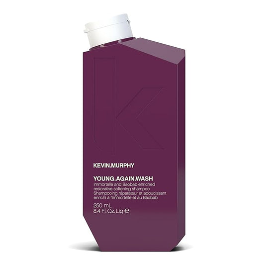 KEVIN.MURPHY YOUNG.AGAIN.WASH - Moisturising Anti-Ageing Shampoo - For Ageing, Damaged & Brittle Hair - Hair Repair - Amino Acids & Lotus Flower Extract - Sulphate & Paraben Free - 250 mL / 8.4 fl oz-VivaGrace Women