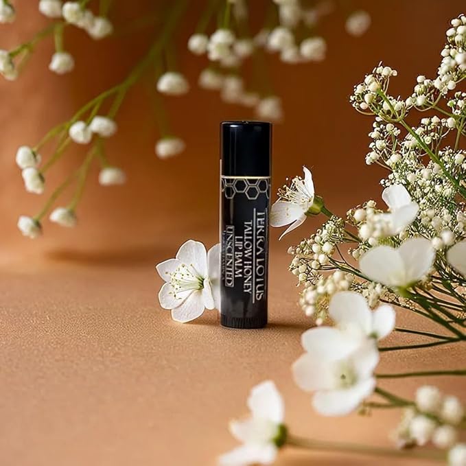 Tallow Lip Balm (3 Pack) - Hydrating With Organic Italian Olive Oil, Pure Grass Fed Tallow, and Beeswax - Long Lasting Lip Therapy (Mint)-VivaGrace Women