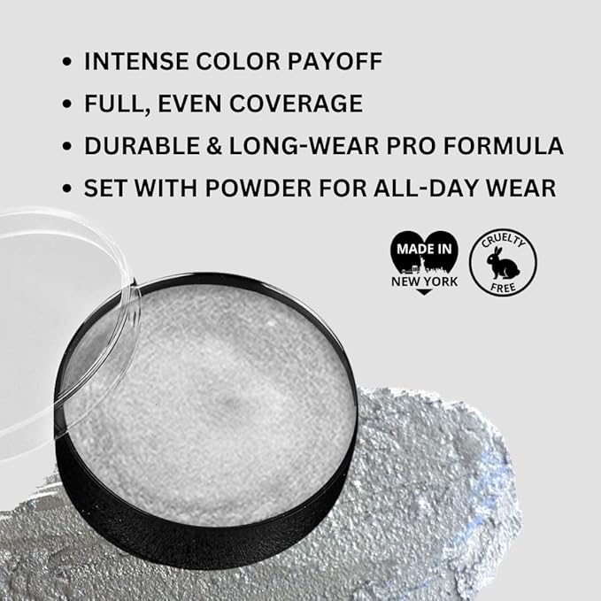 Mehron Makeup Color Cups (.5 oz) (Silver)-VivaGrace Women