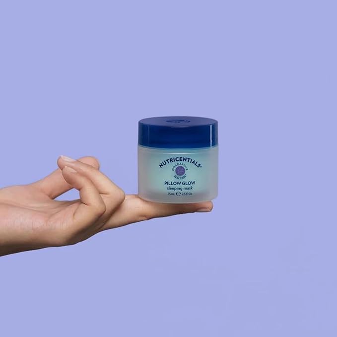 NuSkin NUTRICENTIALS Pillow Glow Sleeping Mask | Overnight Hydration | Bioadaptive Botanical Complex | Red Algae | Apple Extract | Deep Sea Water | Skin Glowing & Pore Minimizing | 2.5 Fl Oz | 2 Pack-VivaGrace Women