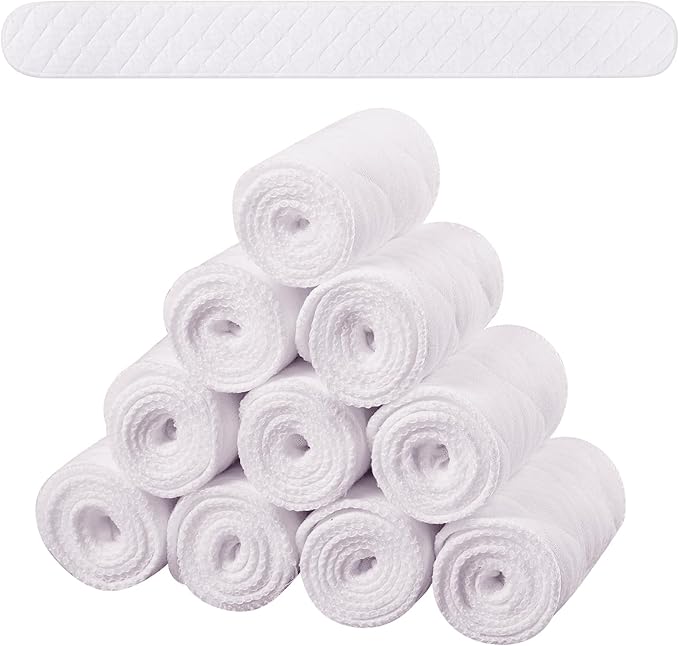 Toulite 10 Pcs Cotton Bra Liners 3 Layer Rectangle Under Bra Pads Sweat Liners for Women Sweating Supplies-VivaGrace Women