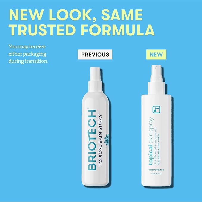 BRIOTECH Topical Skin Spray, Hypochlorous Acid for Sensitive Skin, HOCl Facial Mist, Full Body Support Against Irritation, Calm Redness, Soothe Foot & Scalp, 1 Gallon Refill (4 Pack)-VivaGrace Women
