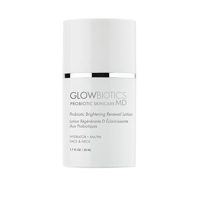 Glowbiotics Probiotic Brightening Renewal Lotion, Lightweight, Hydrating Daily Face Moisturizer, Anti-Aging with Hyaluronic Acid & Green Tea, 1.7 Fl Ounce-VivaGrace Women