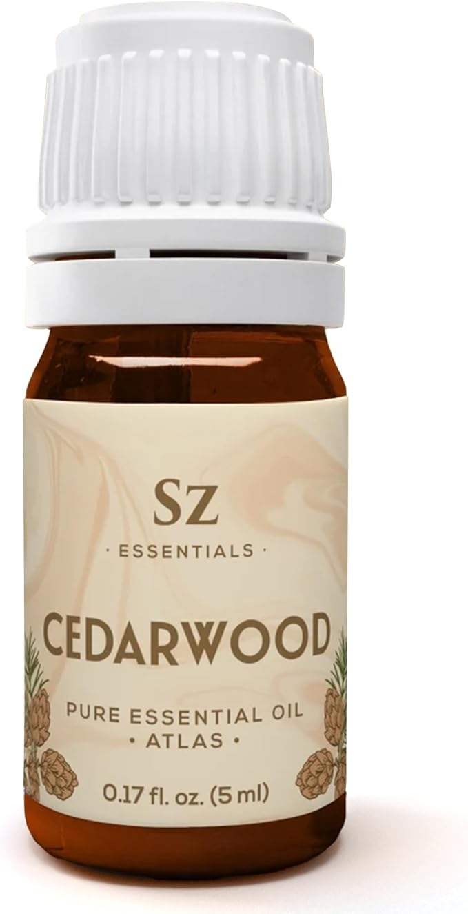 Cedarwood Essential Oil (Cedrus Atlantica) – Therapeutic Grade, 100% Pure & Natural with Soothing Woodsy Aroma for Relaxation, Aromatherapy, Skin Care & Diffuser - 0.17 fl oz. (5ml)-VivaGrace Women