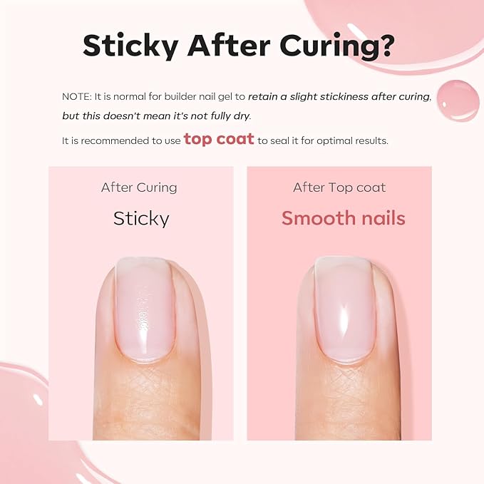 modelones Builder Nail Gel, 8-in-One Barely Pink Builder, Sheer Pink Rubber Base Gel Polish, LED Lamp Cured Color Base Hardener Strengthener Apex Building Extension for Girls DIY Salon Home-VivaGrace Women