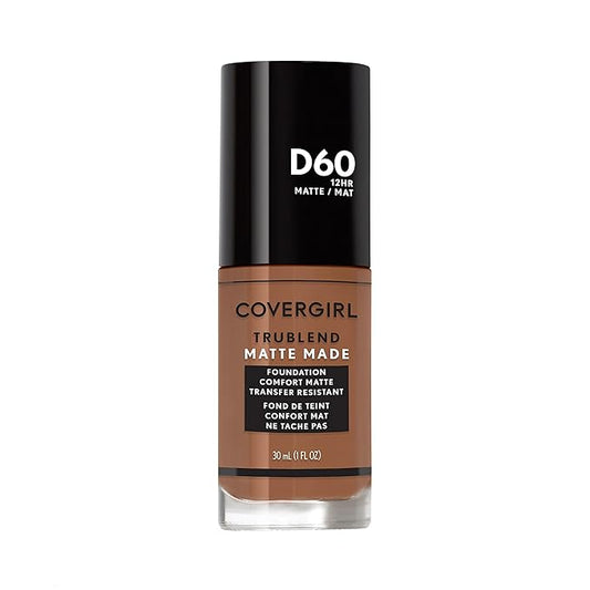 COVERGIRL TruBlend Matte Made Liquid Foundation, Toasted Almond, 1 Fl Oz (Pack of 1)-VivaGrace Women