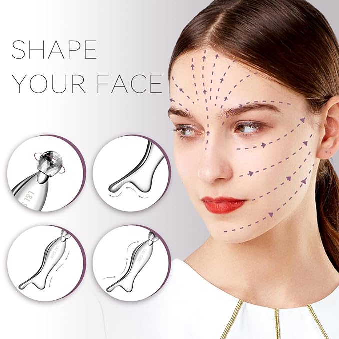 Gua sha Tool, Gua Sha Facial Tools by L&L SKIN, Face Roller Guasha for Skincare-VivaGrace Women