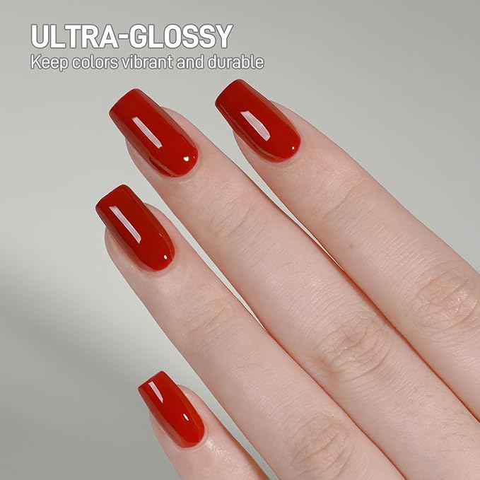 GAOY Crystal Gel Top Coat for Gel Nail Polish, 16ml No Wipe Clear Finish, High Shine Varnish for Long Lasting UV Gel Nail Art at Home