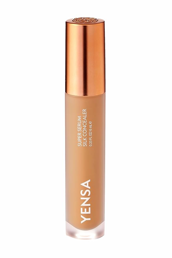 YENSA Super Serum Silk Concealer - Age-Defying Asian Skincare, Natural Superfood Ingredients Cover Imperfections, Boost Collagen (Light 2) - .20 fl oz-VivaGrace Women