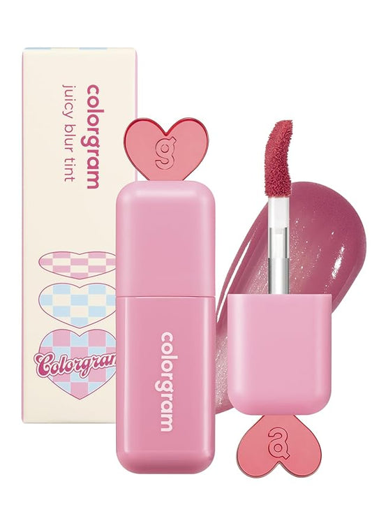 COLORGRAM Juicy Blur Tint 04 Cushiony Peach | Daily Semi-Matte, Semi-Glossy, Long-Lasting Lip Stain, Moisturizing, Buildable & Blendable, highly Pigmented (0.12 Fl. Oz.)-VivaGrace Women