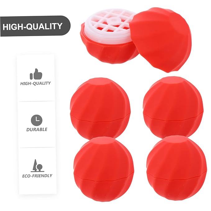 10pcs Box Spherical Lipstick Case Bulk Lip Balm Lipgloss Lip Gloss Round Ball Containers Lip Balm Containers Lip Balm Sphere Container Empty Lip Balm Sphere Lip Balm Bottles Red-VivaGrace Women