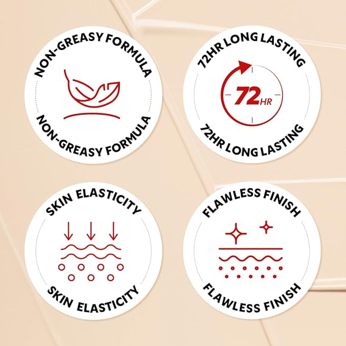 TIRTIR Mask Fit Red Cushion Foundation | Full coverage, Weightless, Skin fit, Satin Glow Finish, Korean Makeup BB Foundation, beauty, Tattoo cover up, Buildable (#40N Cinnamon, 0.63 Fl Oz)-VivaGrace Women