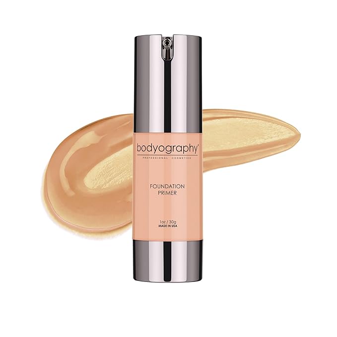 BODYOGRAPHY - Foundation Primer (Neutral): Flawless Anti-Aging Salon Makeup Primer w/Vitamin E, A, Jojoba, Grapeseed Oil | Control Shine | Gluten-Free, Cruelty-Free, 1 oz.-VivaGrace Women