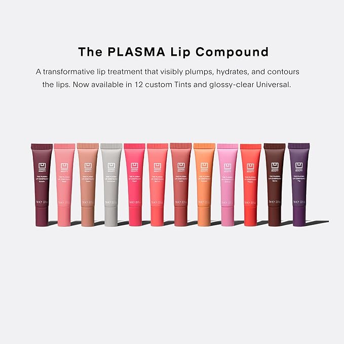 U Beauty The PLASMA Tinted Lip Compound - Anti-Wrinkle & Anti-Aging Treatment - Shimmery Plumping Lip Gloss, Hyaluronic Acid, Shea Butter, Salicylic Acid & Peptides Deeply Hydrate, Sunset - 15 mL-VivaGrace Women